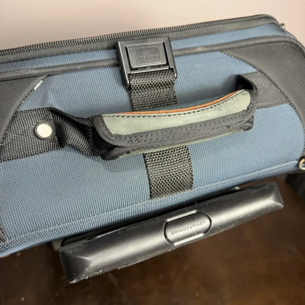 Briggs & Riley Transcend 23” Upright Rolling Duffle Luggage Blue TDUD526 $399